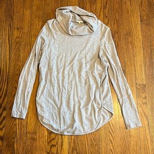 Loft Outlet Lounge - Medium - Grey Lavender Cowl Neck Tunic